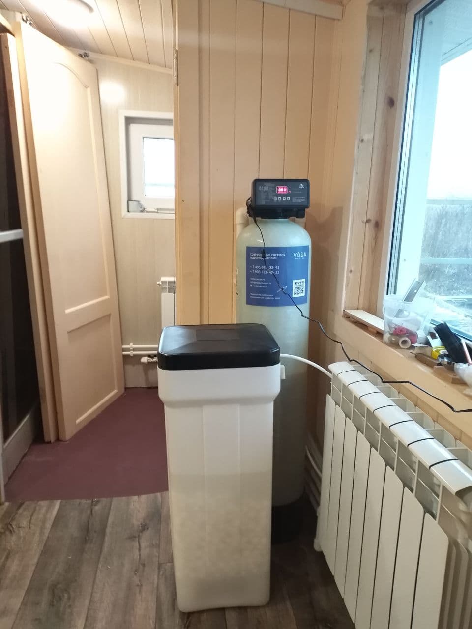 Система умягчения воды в котельной частного дома